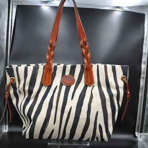 DOONEY & BOURKE Zebra Animal Print 'NM437' Shopper Tote Dust bag
